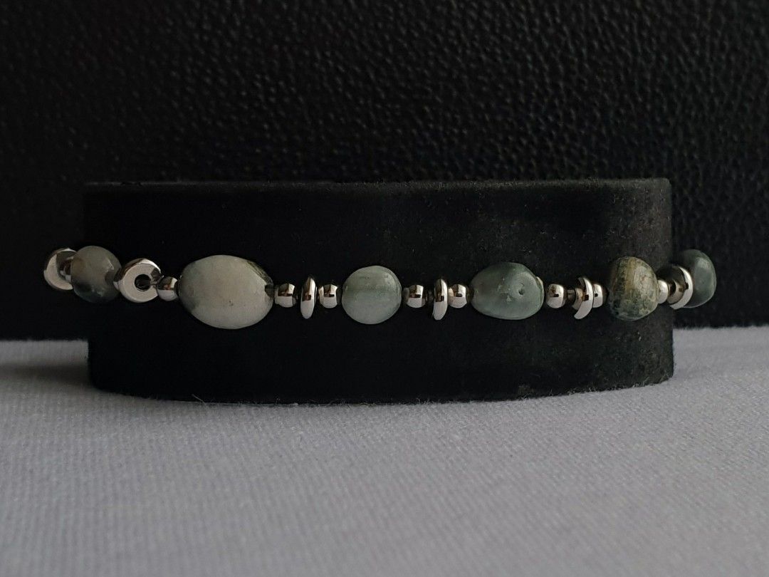 Jasper Stone Bracelet (Category: Bracelets) located in Quezon City. Submitted by WasalakTwo (Listing ID 1460310724, Image 3). Description: Bought in Japan High quality Goodcondition Clean and presentable Open for delivery nationwide.