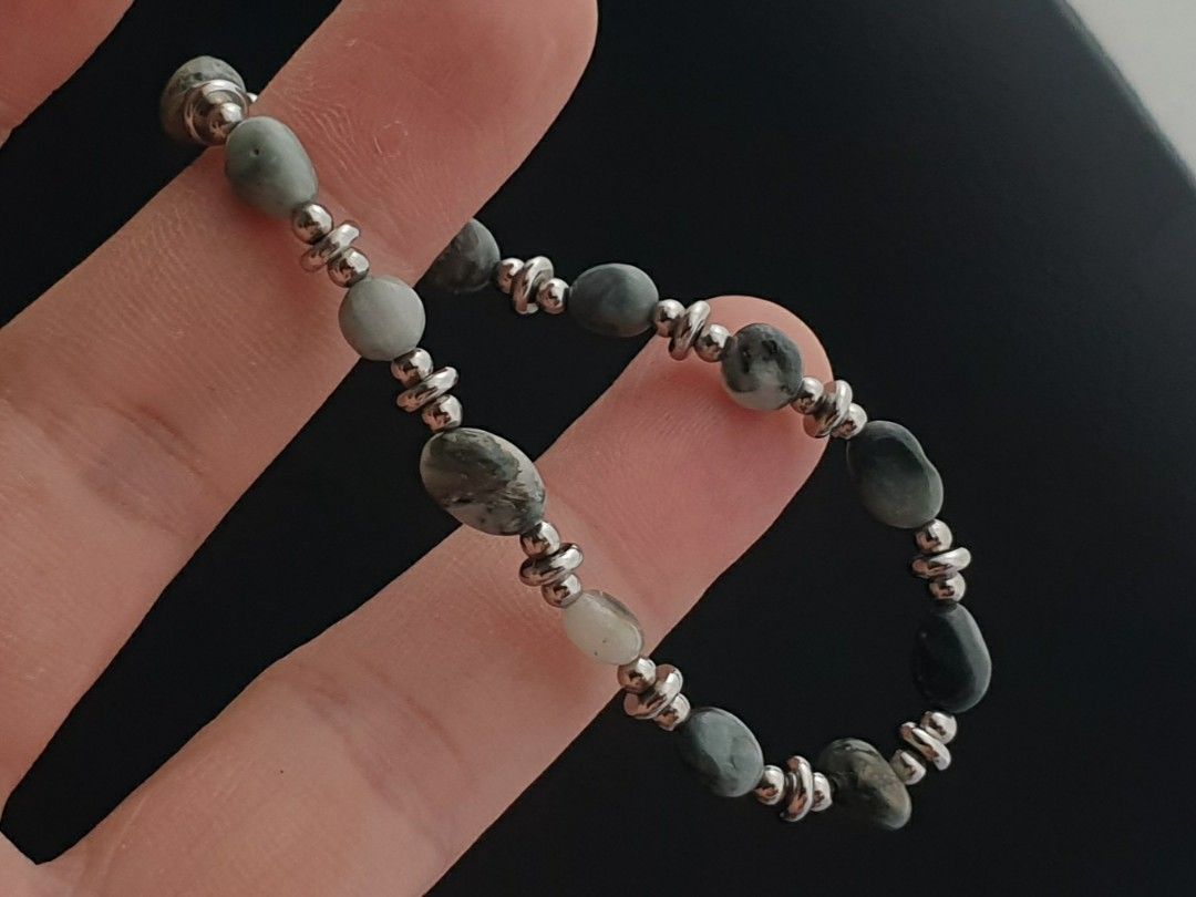 Jasper Stone Bracelet (Category: Bracelets) located in Quezon City. Submitted by WasalakTwo (Listing ID 1460310724, Image 2). Description: Bought in Japan High quality Goodcondition Clean and presentable Open for delivery nationwide.