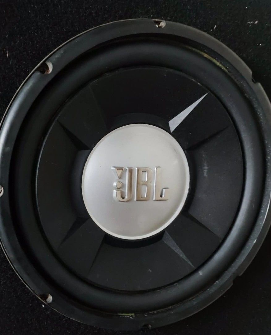 JBL Car Subwoofer Speaker original (Category: Soundbars, Speakers & Amplifiers) located in Quezon City. Submitted by al3xanderDgr8 (Listing ID 1460326728, Image 2). Description: - JBL GTO 1204D Car Subwoofer - Dual 4Ω Voice Coils - 50-300 RMS (150w pero coil) - 1200w peak power - 23-400 Hz frequency response - 93db sensitivity issue on high volume price depends on with or without box.