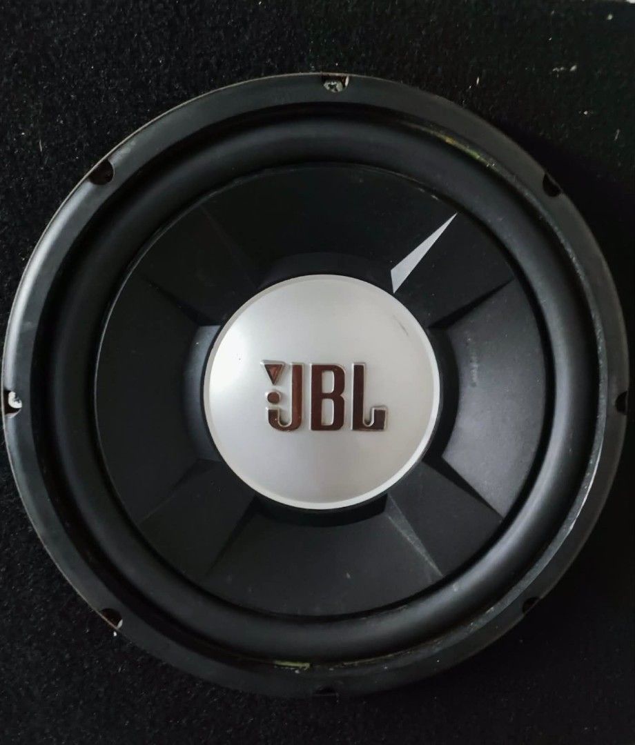 JBL Car Subwoofer Speaker original (Category: Soundbars, Speakers & Amplifiers) located in Quezon City. Submitted by al3xanderDgr8 (Listing ID 1460326728, Image 1). Description: - JBL GTO 1204D Car Subwoofer - Dual 4Ω Voice Coils - 50-300 RMS (150w pero coil) - 1200w peak power - 23-400 Hz frequency response - 93db sensitivity issue on high volume price depends on with or without box.