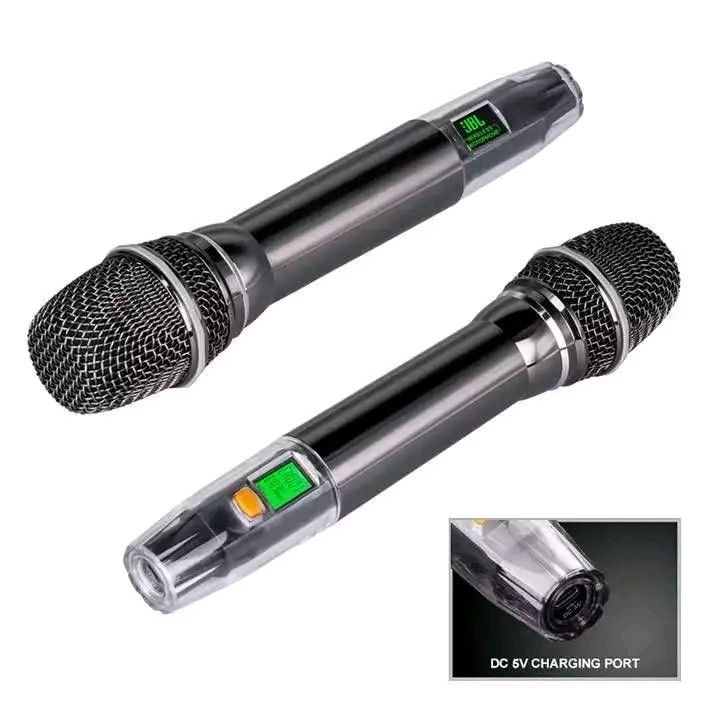 JBL VM950S Universal Wireless Microphone System (Category: Microphones) located in Manila. Submitted by marvieobordo (Listing ID 1460445553, Image 3). Description: - JBL VM950S Wireless Microphone System - Includes: 2 Microphones, 1 Receiver - Accessories: Charging Cables, Foam Covers, Batteries - Technology: UHF Wireless - Power: Rechargeable Microphones (DC 5V charging port) - Ideal for: Performances, Presentations, Events.