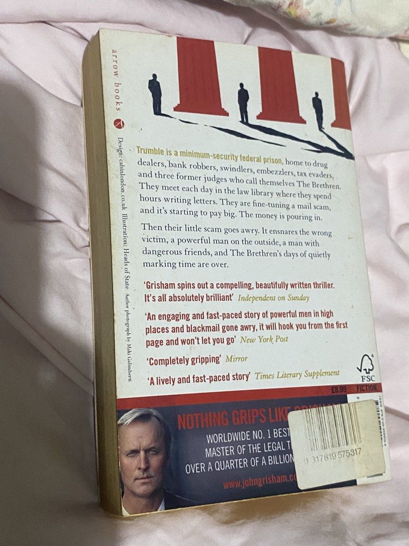 John grisham “the brethren” (Category: Storybooks) located in Pasig City. Submitted by fionithrifts (Listing ID 1460483328, Image 2). Description: .