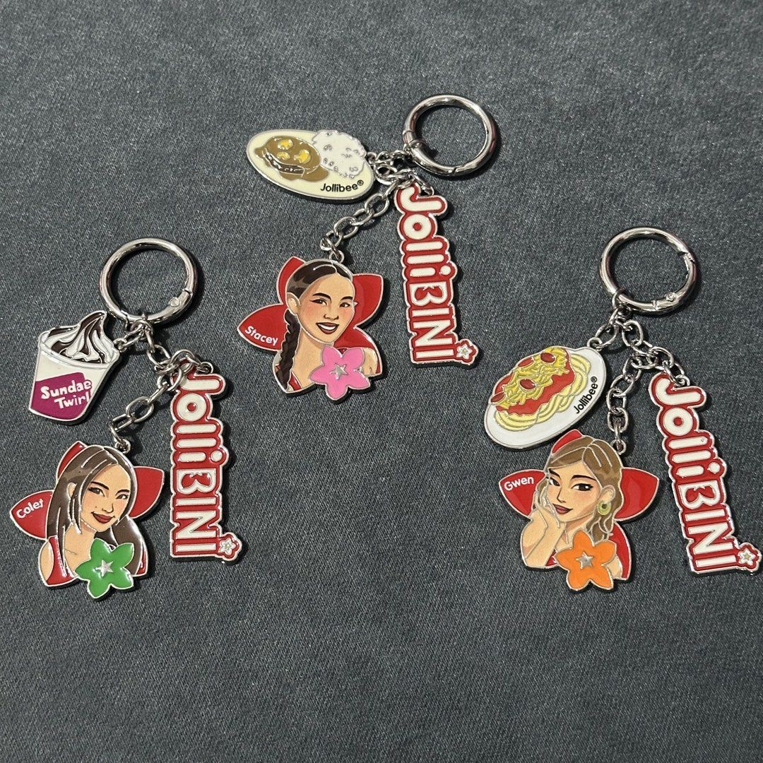 Jollibini Photocards and Key Chains (Category: Other Merchandise) located in Taguig. Submitted by markd15 (Listing ID 1460327725, Image 2). Description: # Selling duplicates # Photo cards - ₱50 each (Single) - Colet x2 - Jhoanna x2 - Maloi x1 - Sheena x2 # Photo cards - ₱100 each (Duo) - Colet x Jhoanna x1 # Keychains - ₱100 each - Colet x4 - Gwen x1 - Sheena x2 - Stacey x2 # House pickup only. Location: Napindan Taguig (near C6) # Lalamove shipp