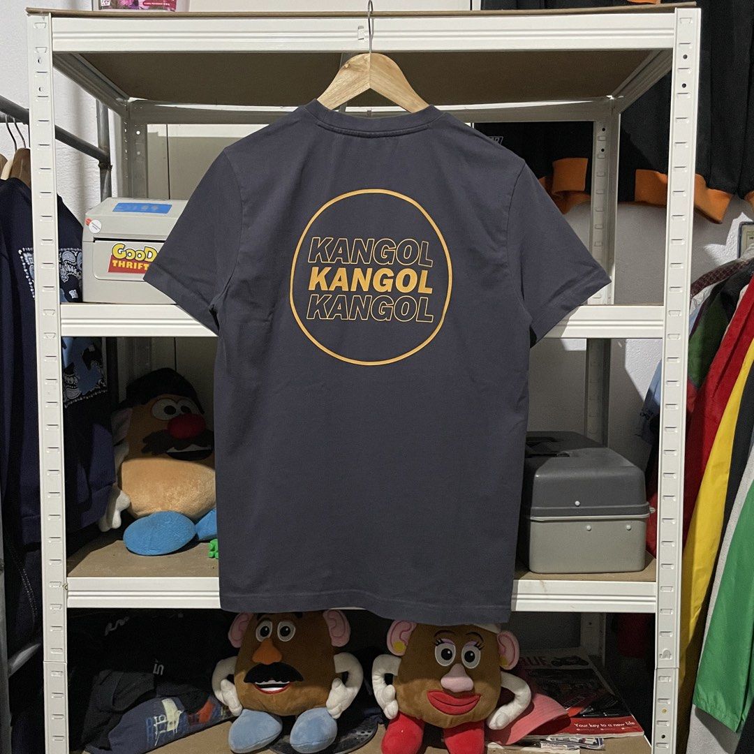 Kangol Tee Small with Back hit 19.5 x 26 (Category: Tshirts & Polo Shirts ) located in Porac. Submitted by good.thriftsph (Listing ID 1460489647, Image 3). Description: Like New Condition Crewneck fit Gray Small on tag 19.5 x 26 Can fit Medium Gcash JNT PORAC.