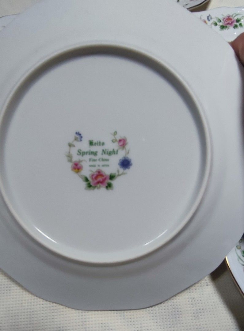 Keito Cake Plates (Category: Dinnerware & Cutlery) located in Mandaluyong City. Submitted by lalahhome (Listing ID 1460375704, Image 2). Description: Made in Japan Keito cake plates 5pcs VGC no scratches or hairlines.