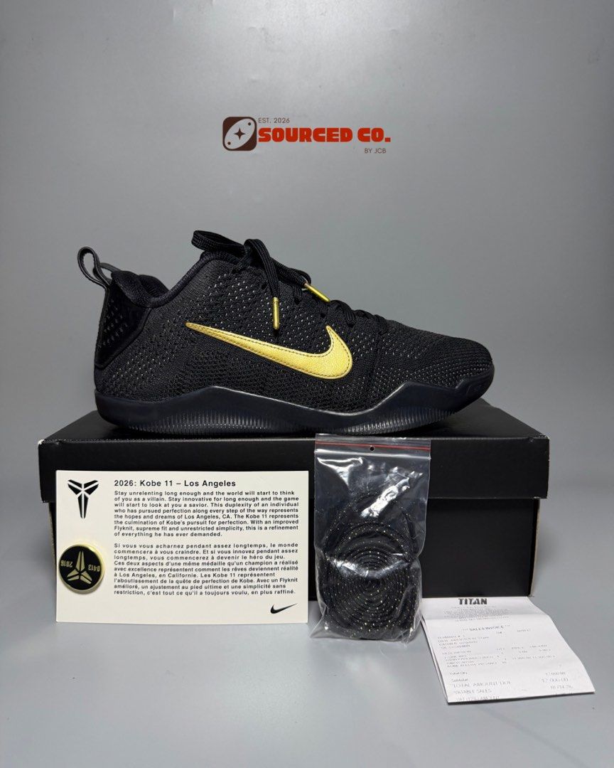 Kobe 11 Protro Fade To Black (Category: Casual Shoes) located in Quezon City. Submitted by sourcedco. (Listing ID 1460465154, Image 1). Description: Kobe 11 Protro Fade To Black ₱10,500 - Size 10 US Used 9.5/10 Condition | Complete With Box & Extra Lace | With Titan Receipt 🛵 via Lalamove | Grab | LBC | Meetup within QC Holy Spirit 📍Quezon City Holy Spirit 📩 Message Sourced Co. at IG & FB for inquiries Follow us on 📲 IG: @Sourced Co. FB: @Sou