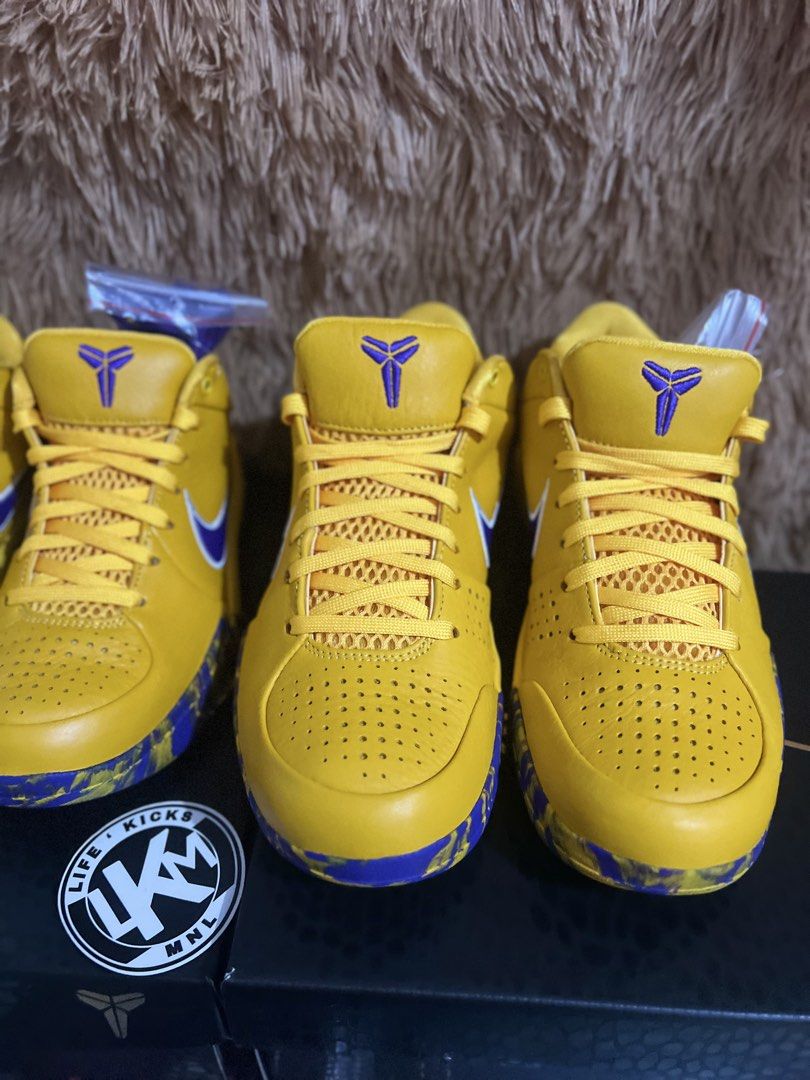 Kobe 4 Low Protro GS Lakers (Category: Sneakers) located in Pasay City. Submitted by rowellcadiz (Listing ID 1460351082, Image 2). Description: For Sale Only Kobe 4 Low Protro GS “ Lakers Size 3.5y Size 6y On hand Local Release With e receipt ₱6,995 each Meet up Pasay Area Shipping Nationwide.