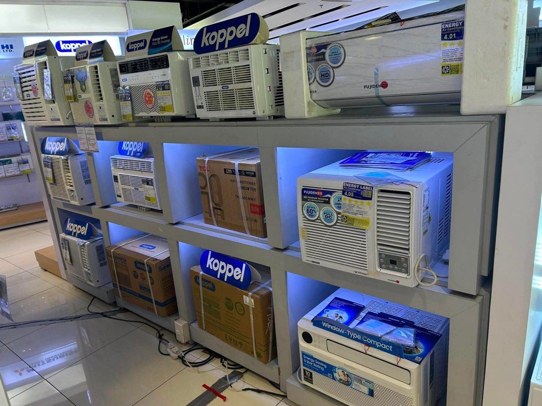 KOPPEL WINDOW TYPE INVERTER AIR CONDITIONER (Category: Air Conditioning and Heating) located in Quezon City. Submitted by maryann5721 (Listing ID 1460382024, Image 1). Description: KOPPEL WINDOW TYPE INVERTER AIRCON INVERTER KV09WR-ARF31A-21,300 full dc KV12WR-ARF31A-24,000 full dc KV18WR-ARF31A 2HP-33,900 KV24WR-ARF31A-36,800 full dc new model kv07wr-arf31b - 17,500 kv09wr-arf31b - 18,000 kv12wr-arf31b - 20,500 Brand new and sealed with warranty