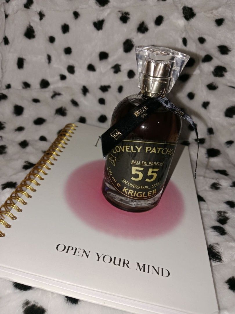 Krigler Lovely Patchouli 55 100ml (Category: Fragrance & Deodorants) located in Manila. Submitted by ryankennet19551 (Listing ID 1460478360, Image 2). Description: Used once EAU DE PARFUM 99/100ml.