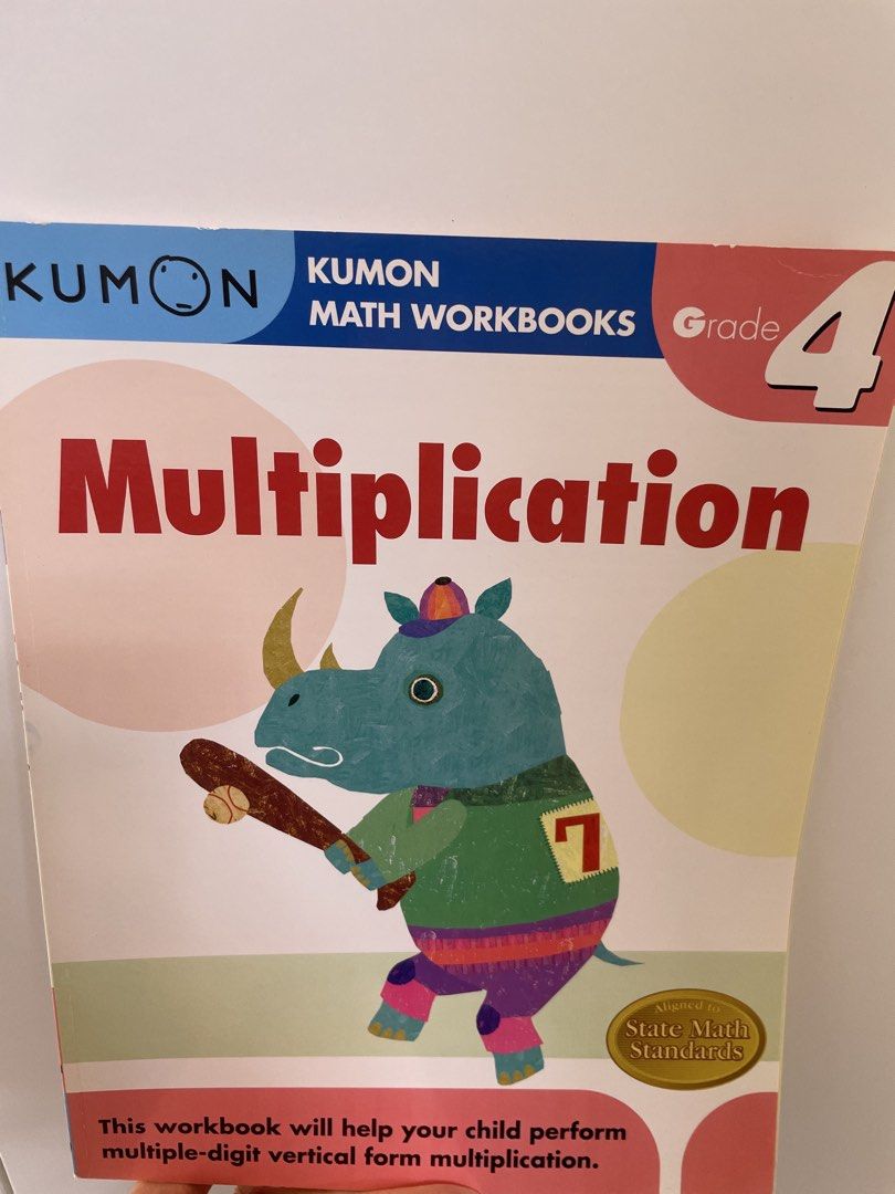 Kumon Math Workbooks Grade 4 Multiplication （分類：教科書）位於 Hong Kong。 由 bestseller188 提交（商品編號 1460486209，圖片 1）。簡介： Kumon Math Workbooks for Grade 4 Multiplication. This workbook helps children learn multiple-digit vertical form multiplication. It's aligned with State Math Standards. Great for reinforcing math skills.。