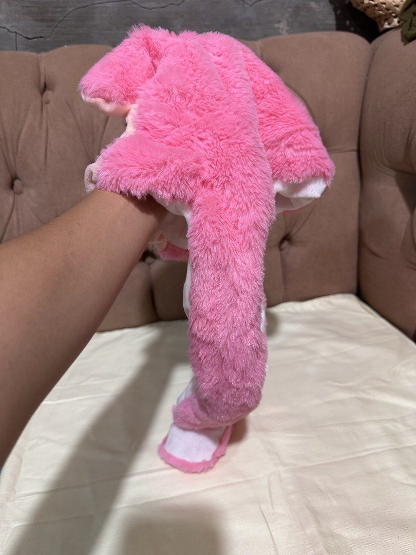 Labubu Face Pink Hat PLush with Moving Ear (Category: Hair Accessories) located in Davao. Submitted by favoritepreloved (Listing ID 1460468715, Image 3). Description: .