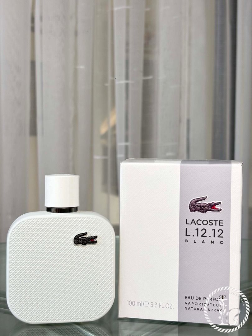 Lacoste 1.12.12 blanc edp 100ml (Category: Fragrance & Deodorants) located in Bocaue. Submitted by luxuriebycath (Listing ID 1460371605, Image 1). Description: Guaranteed authentic Shipping via jnt only .