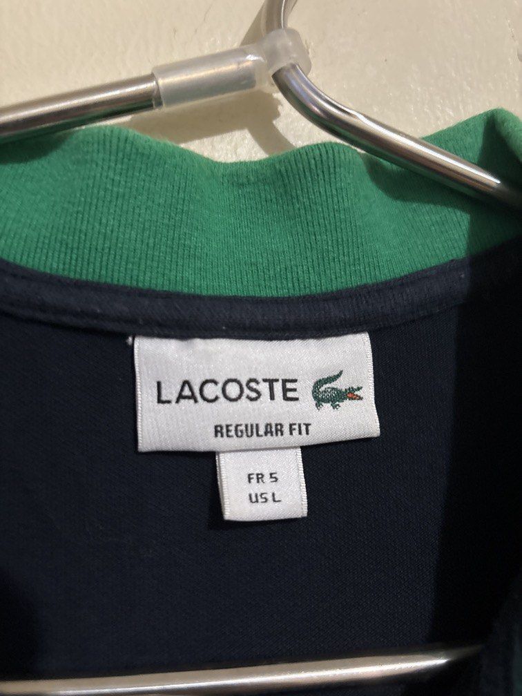 Authentic Lacoste (Category: Tshirts & Polo Shirts ) located in Muntinlupa City. Submitted by owrayttttt (Listing ID 1460395368, Image 3). Description: - Lacoste polo shirt - Dark Navy Blue - FR 5 US large - Dimes is 21x27 - Complete tags - Free shipping via j&t.