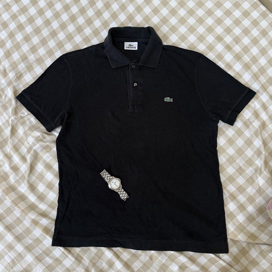 Lacoste Black Polo (Category: Tshirts & Polo Shirts ) located in Santa Cruz. Submitted by icamikha (Listing ID 1460333959, Image 1). Description: dm for deets .