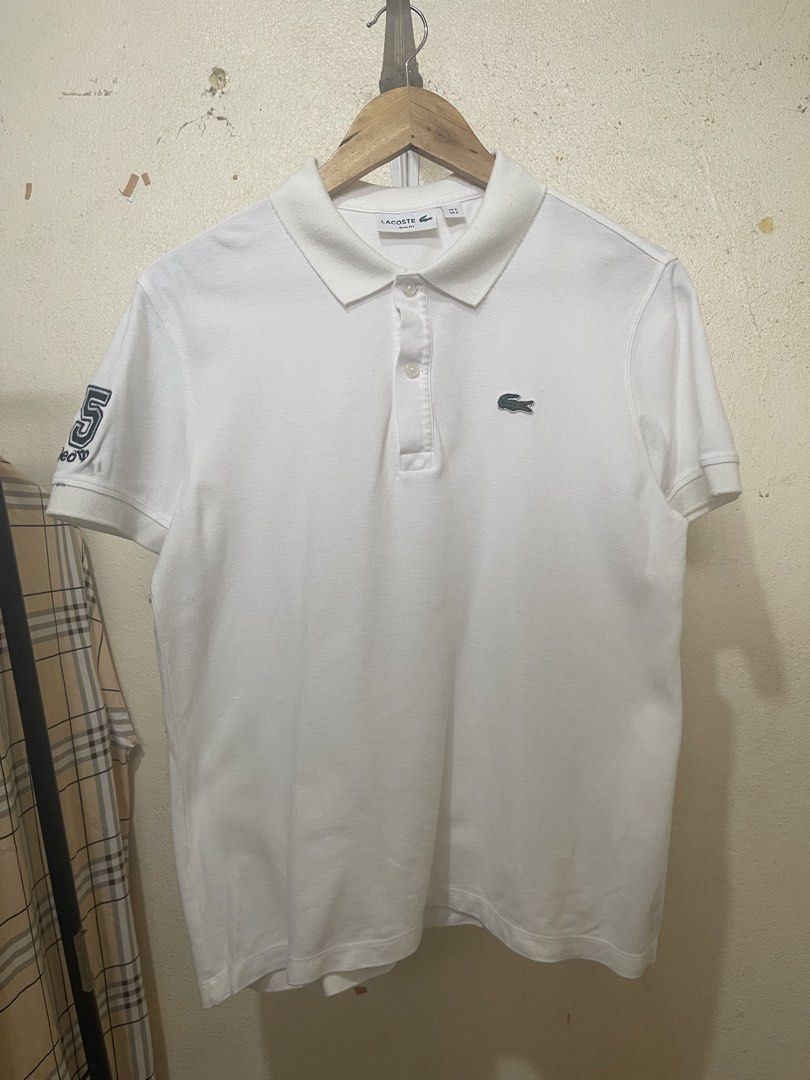 Lacoste Polo Shirt (Category: Activewear) located in Tuguegarao City. Submitted by elyks11 (Listing ID 1460327415, Image 1). Description: LACOSTE POLO SHIRT NEED WASH SA SLEEVE SOLID PA.