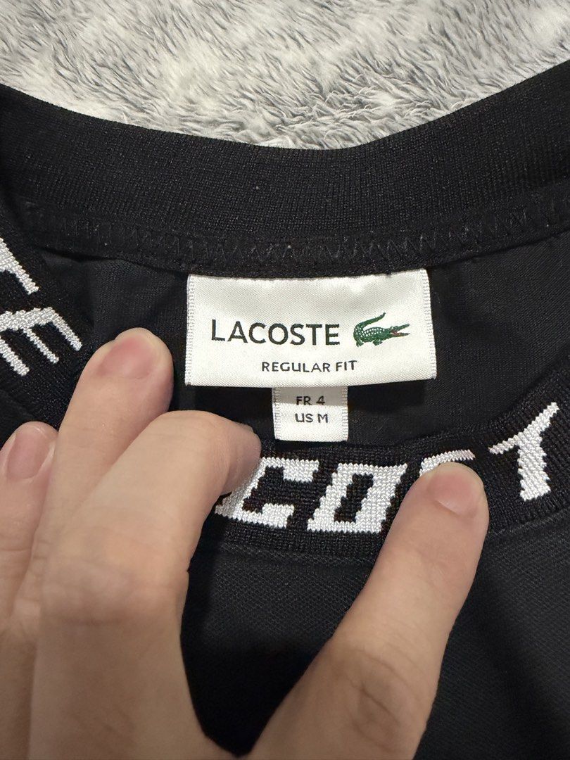 Lacoste tshirt size medium (Category: Tshirts & Polo Shirts ) located in Quezon City. Submitted by chanpongli (Listing ID 1460457802, Image 2). Description: For sale Lacoste t shirt Size medium Used 💯 legit hk lacoste store binili ₱ 2,000 Loc antipolo.