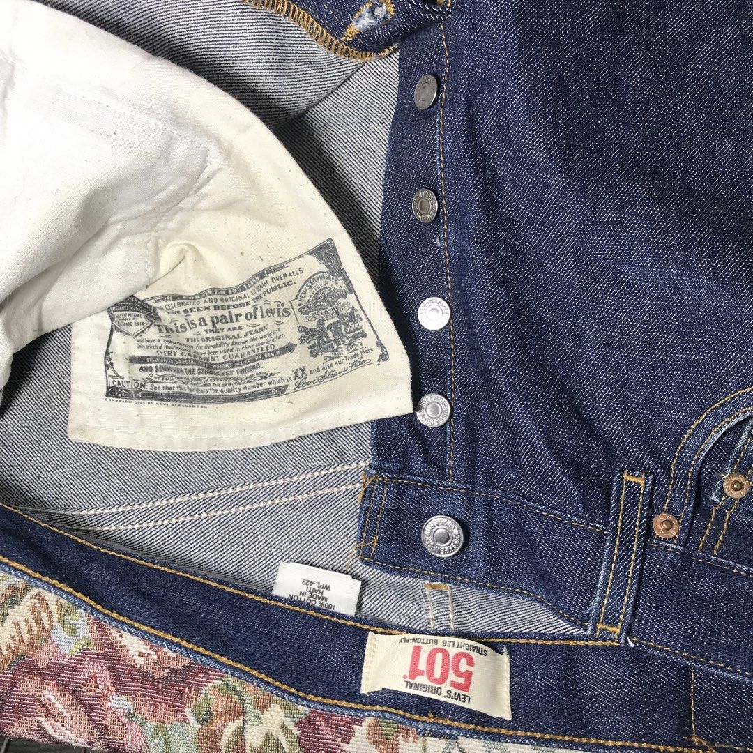 LEVIS 501 EXTENDED PATCH BUTTON FLY (Category: Jeans) located in Norzagaray. Submitted by february.twelve (Listing ID 1460330740, Image 1). Description: FOR SALE 📌 LEVIS 501 EXTENDED PATCH ORIGINAL 100% W - 33 L - 40 Hem - 8 EXCELLENT CONDITION 999 + Shipping Fee 💵 Norzagaray, Bulacan 📍 Shipping Via J&T 🚛.