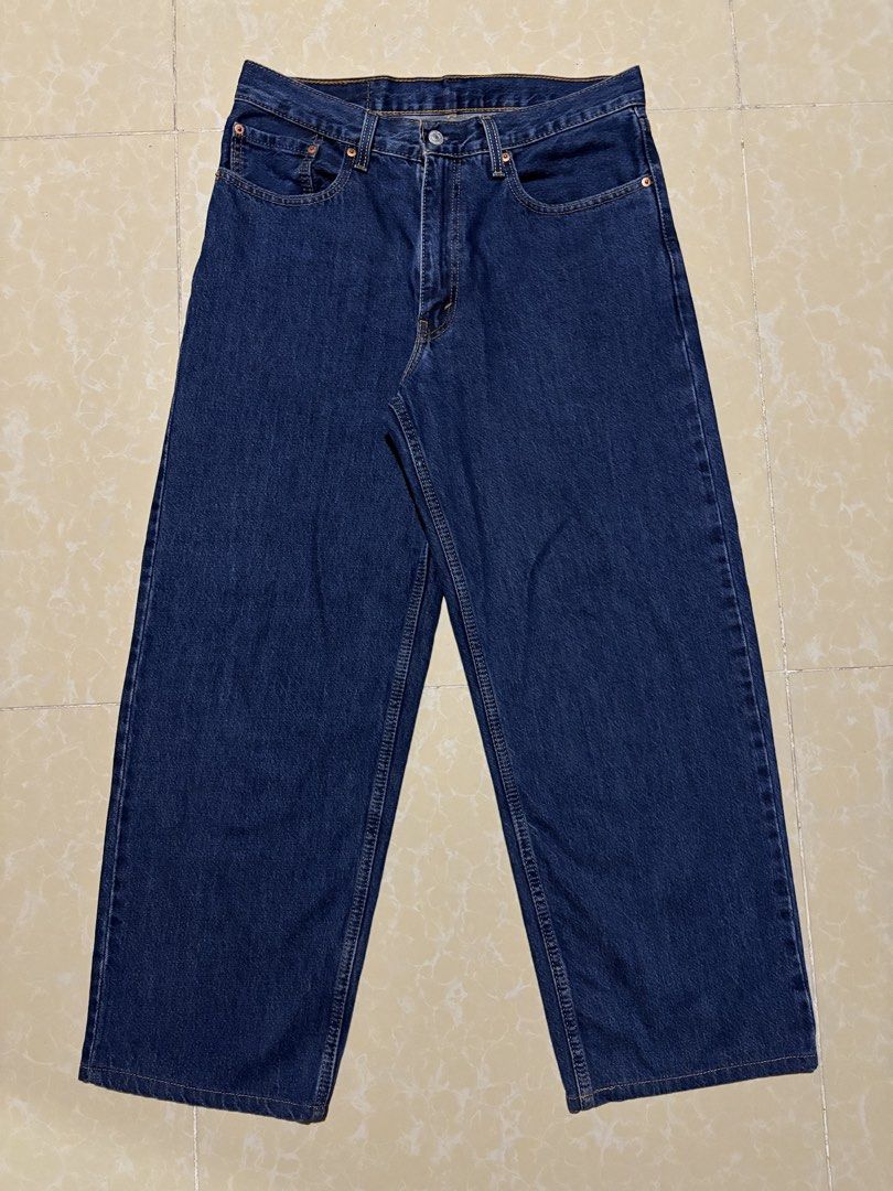Levis 578 Baggy Jeans (Category: Jeans) located in Batangas. Submitted by arbyyyyy (Listing ID 1460463994, Image 2). Description: Levis 578 Baggy Jeans Not Thrifted Dark Wash 32 x 32 on tag W: 34 in. L: 40 in. H: 9.5 in..