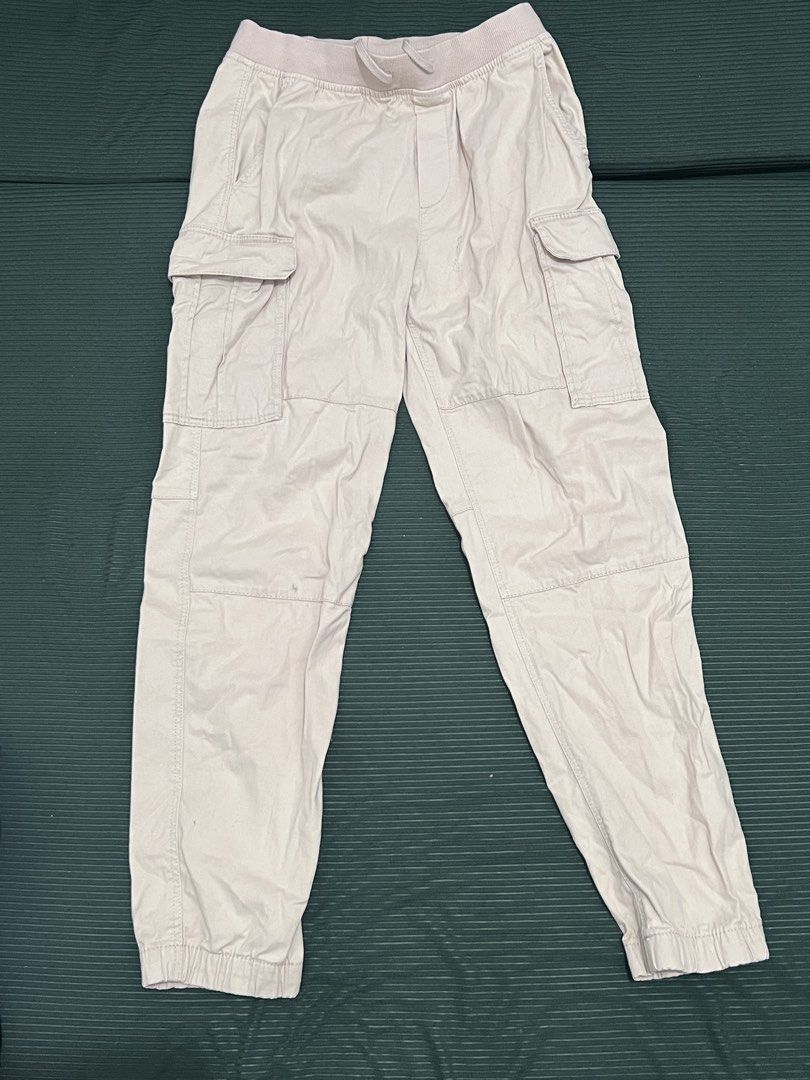 Light Beige Cargo Pants with Elastic Waistband (Category: Other Bottoms) located in Caloocan City. Submitted by guaconerva97479 (Listing ID 1460378489, Image 1). Description: - Comfortable light beige cargo pants - Elastic waistband with drawstring for adjustable fit - Multiple practical pockets on front and sides - Elasticated hem - Ideal for casual wear.