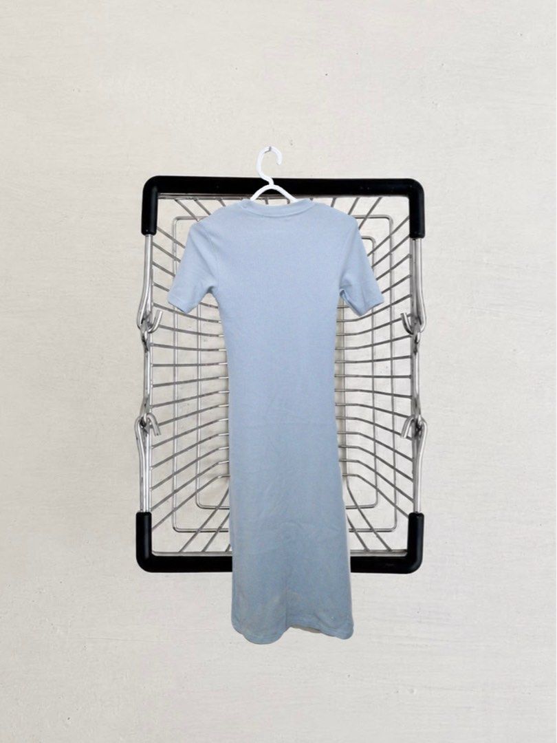 Light Blue Short Sleeve Midi Dress (Category: Dresses) located in Davao. Submitted by femlueur (Listing ID 1460459652, Image 2). Description: size: xs condition: excellent / rarely used fits true to size no stains, damages, or noticeable flaws ✨ 📍 location: davao city payment via gcash / bank transfer 📦 shipping available nationwide through j&t, lbc, or your preferred courier 🛵 same-day delivery within davao city via grab or lalamove (shipping