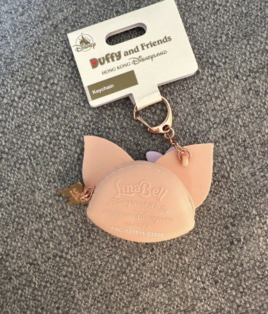 Linabell keychain coin purse (Category: Character Goods) located in Pasay City. Submitted by biancabee25 (Listing ID 1460384089, Image 2). Description: linabell keychain coin purse with paper tag from Hong Kong Disneyland.