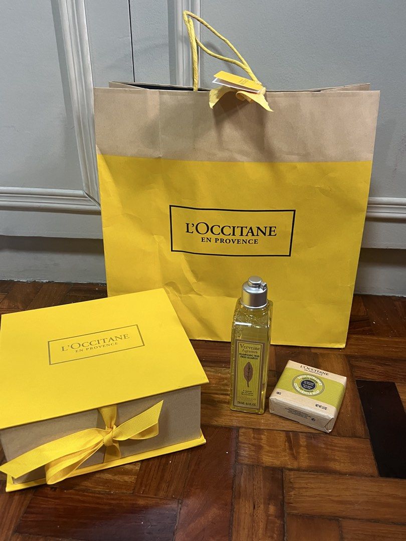 Loccitane Shampoo + Soap with Complete Gift Packaging (Category: Baby Toiletries & Grooming) located in Quezon City. Submitted by chloe_declutter (Listing ID 1460364050, Image 1). Description: Bnew Cubao QC loc Can do pickup or j&t.