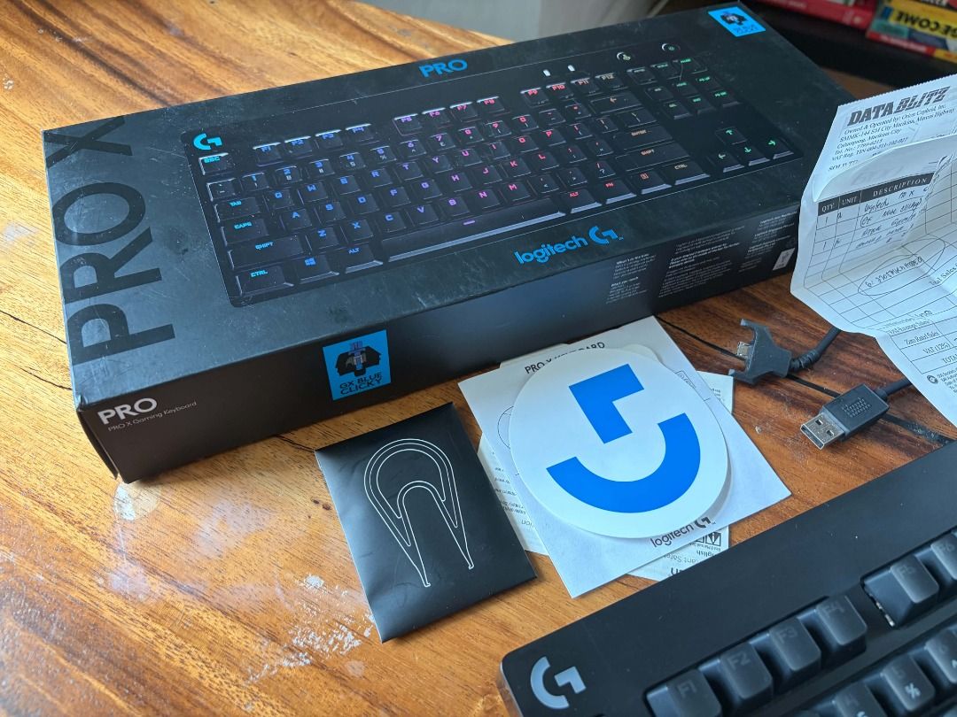 Logitech Pro X Gaming Keyboard (GX Blue Clicky) (Category: Computer Keyboard) located in Antipolo. Submitted by dddeclutter (Listing ID 1460366299, Image 2). Description: Logitech Pro X Gaming Keyboard (GX Blue Clicky) With Box and Receipt PHP 4,600.