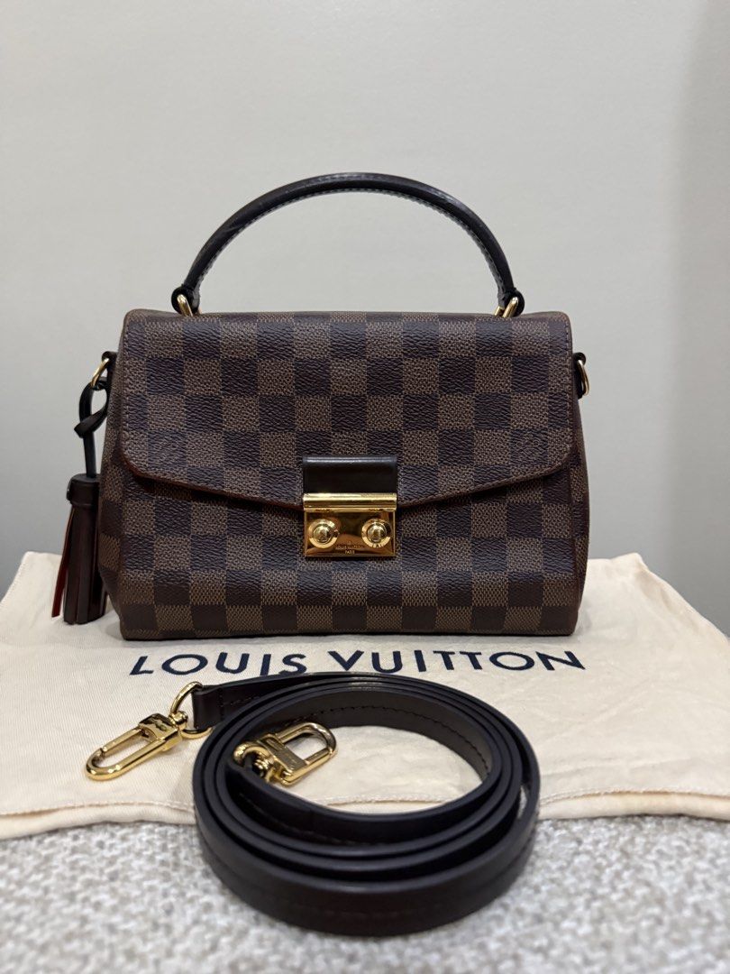 Louis Vuitton Damier Ebene Locky BB Bag (Category: Luxury Bags & Wallets) located in Quezon City. Submitted by happy_findds (Listing ID 1460440767, Image 1). Description: - Authentic Louis Vuitton Damier Ebene canvas with signature checkered pattern - Detachable shoulder strap included - Top handle for versatile carrying - Comes with a stylish tassel charm - Ideal for daily use or special events Preloved market price: 65k We are selling it for on