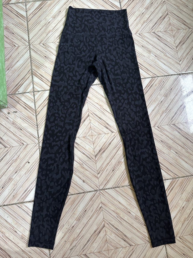 Lululemon Align Leopard Print High-Rise Leggings Size 2 (Category: Activewear) located in Manila. Submitted by alejeong27 (Listing ID 1460304984, Image 1). Description: - Lululemon Align Leggings - Cool Leopard Print - High-Rise Style - Size: 2 - Ultra-soft and comfortable fabric - Ideal for workouts or lounging - Features Lululemon logo on the back - Includes size tag.