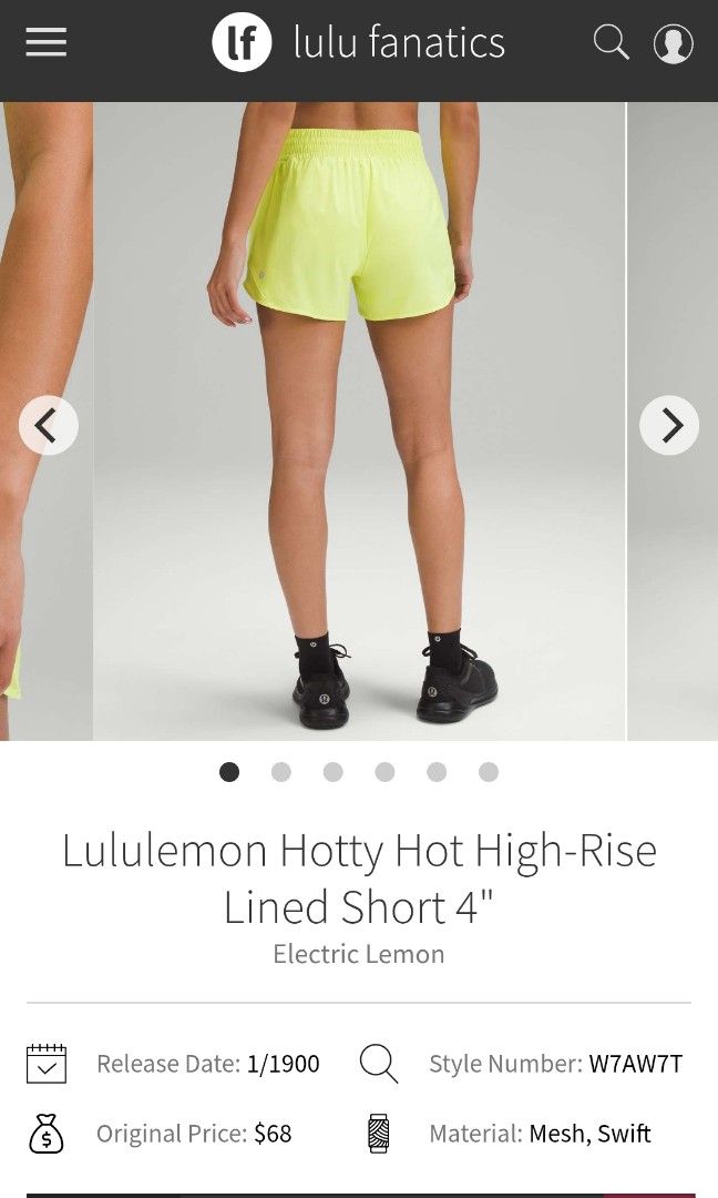 Lululemon hotty hot high rise short dot 8 (Category: Activewear) located in San Pedro. Submitted by thriftersthrift (Listing ID 1460504920, Image 2). Description: Waistline (inches) :28 Length(inches) :12 Good condition Already wash Color rate : 10 /10 🌵ALL ITEMS ARE FROM UKAY BALE SO MANAGE YOUR EXPECTATION 🌵 ASK SELLER FOR MORE INFORMATION COLOR MAY CHANGE TRU LIGHTING.