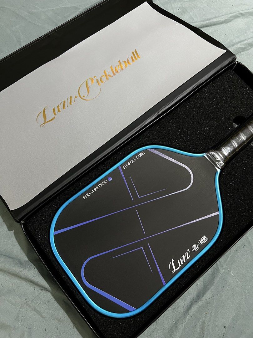 Luzz Inferno Blue Blaze Pickleball Paddle (Category: Racket and Ball Sports) located in Taguig. Submitted by 0218rawr (Listing ID 1460494992, Image 3). Description: ✅NFC Authenticated ✅Unused Paddle/100% Brand New ✅Price negotiable.