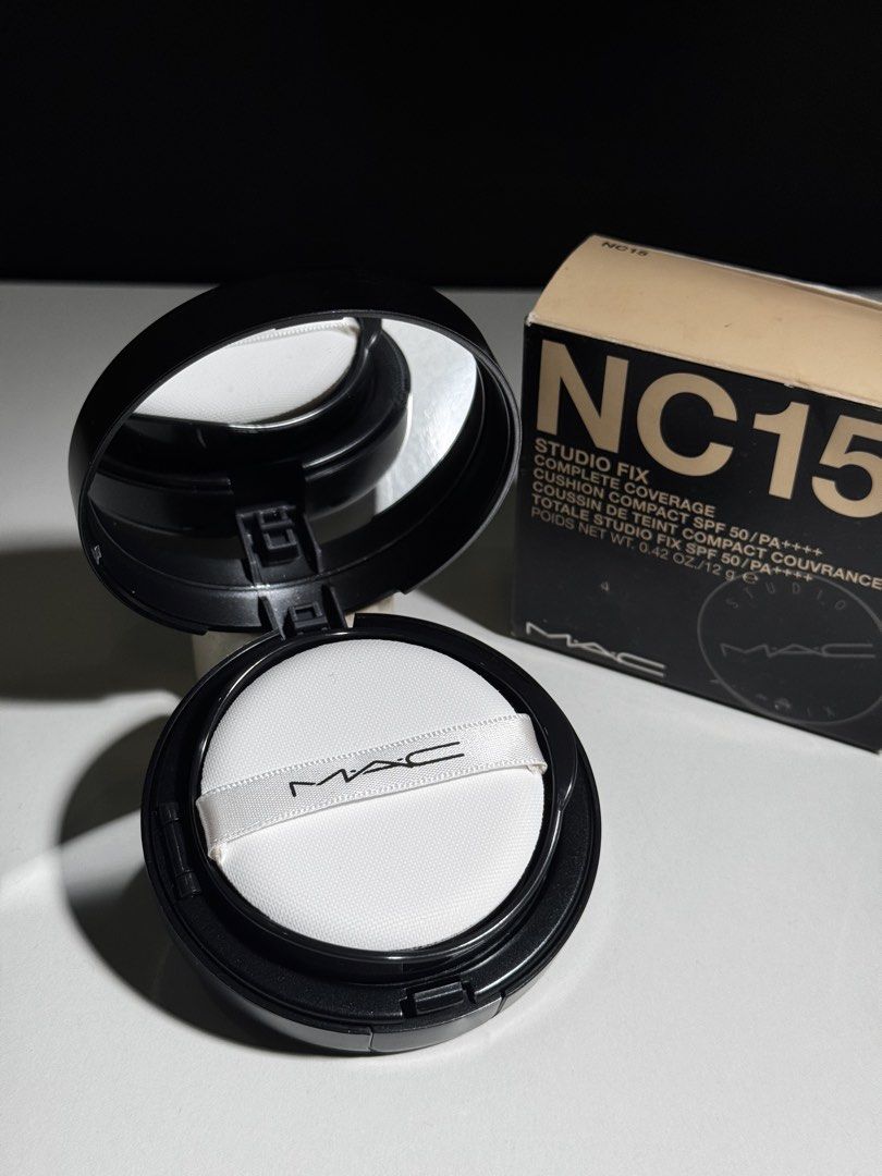 Mac Studiofix Cushion Foundation - NC15 (Category: Makeup) located in Quezon City. Submitted by themakeupavenueph (Listing ID 1460460228, Image 2). Description: — 1,350 only Mac Studiofix Cushion Foundation Brandnew w/ box Shade - Nc15 (fair skin).