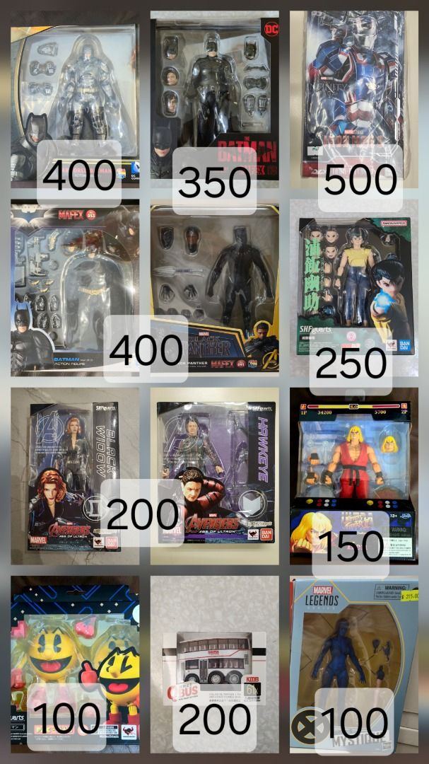 MAFEX shf threezero... （分類：手辦雕像）位於 Hong Kong。 由 chung0210 提交（商品編號 1460474402，圖片 1）。簡介： MAFEX 蝙蝠俠Figure，黑暗騎士系列。有幾款面相同埋配件。Figure好有型，擺設一流。。