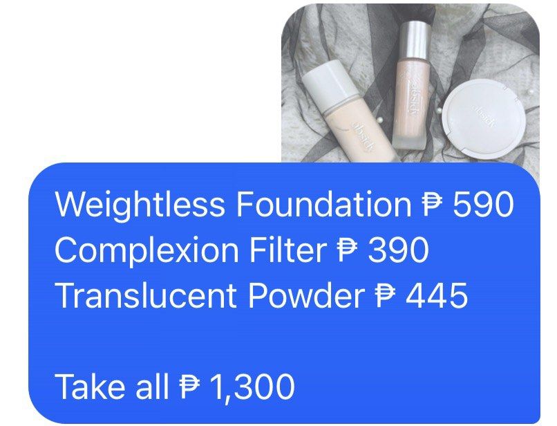 Makeup Bundle 5 (Category: Makeup) located in Batangas. Submitted by skylermikana (Listing ID 1460410193, Image 2). Description: .