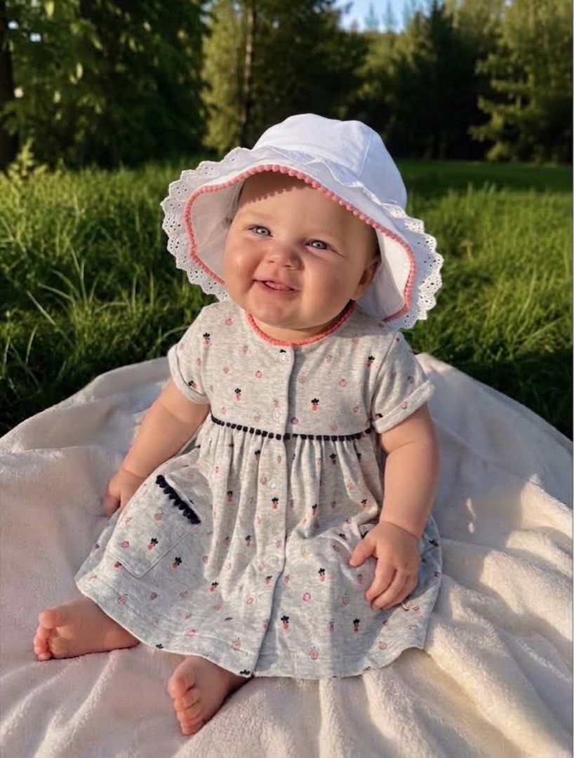 Mamas and Papas Fruit Dress (Category: Babies & Kids Fashion) located in Pasay City. Submitted by littlebebekidsstuff (Listing ID 1460391106, Image 1). Description: Size: 9-12m on tag can fit up to 18m.