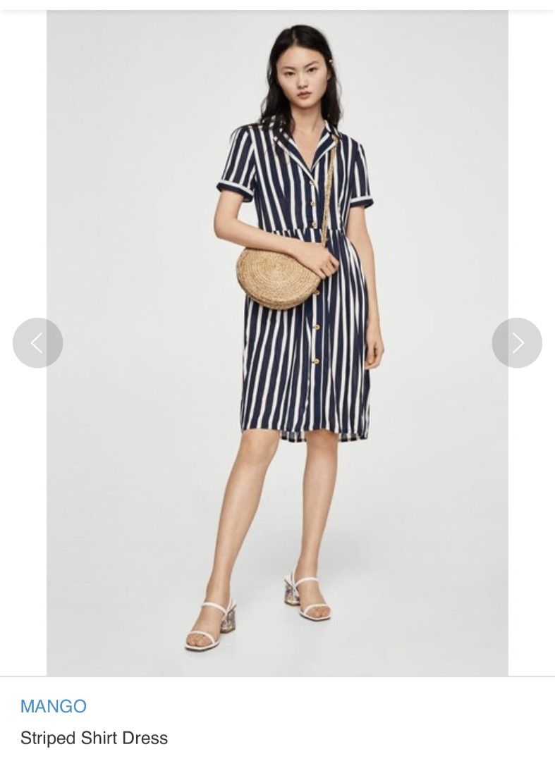 Mango striped dress (Category: Dresses) located in Dasmarinas. Submitted by 32mimimi (Listing ID 1460311171, Image 3). Description: small on tag.