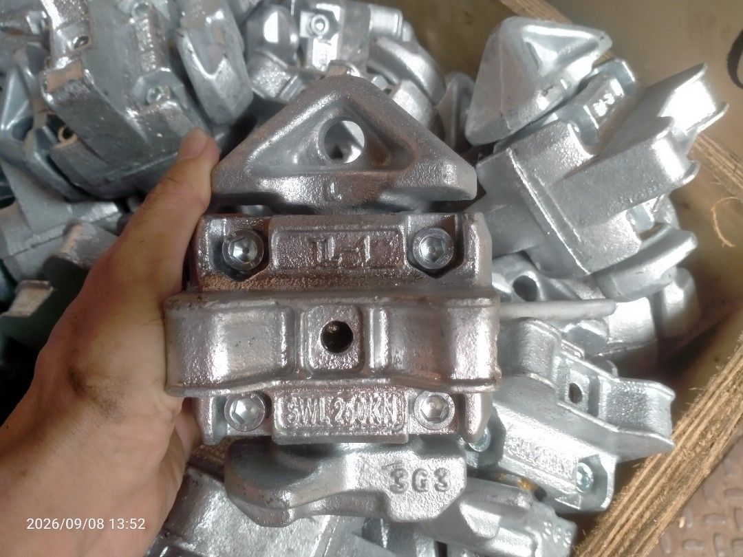 Manual Twistlock for shipping container (Category: Home Improvement Tools & Accessories) located in Manila. Submitted by cde.manila (Listing ID 1460370962, Image 2). Description: New stocks Manual Twistlock Hot dip galvanized Left locking Stocks on hand in Manila warehouse.