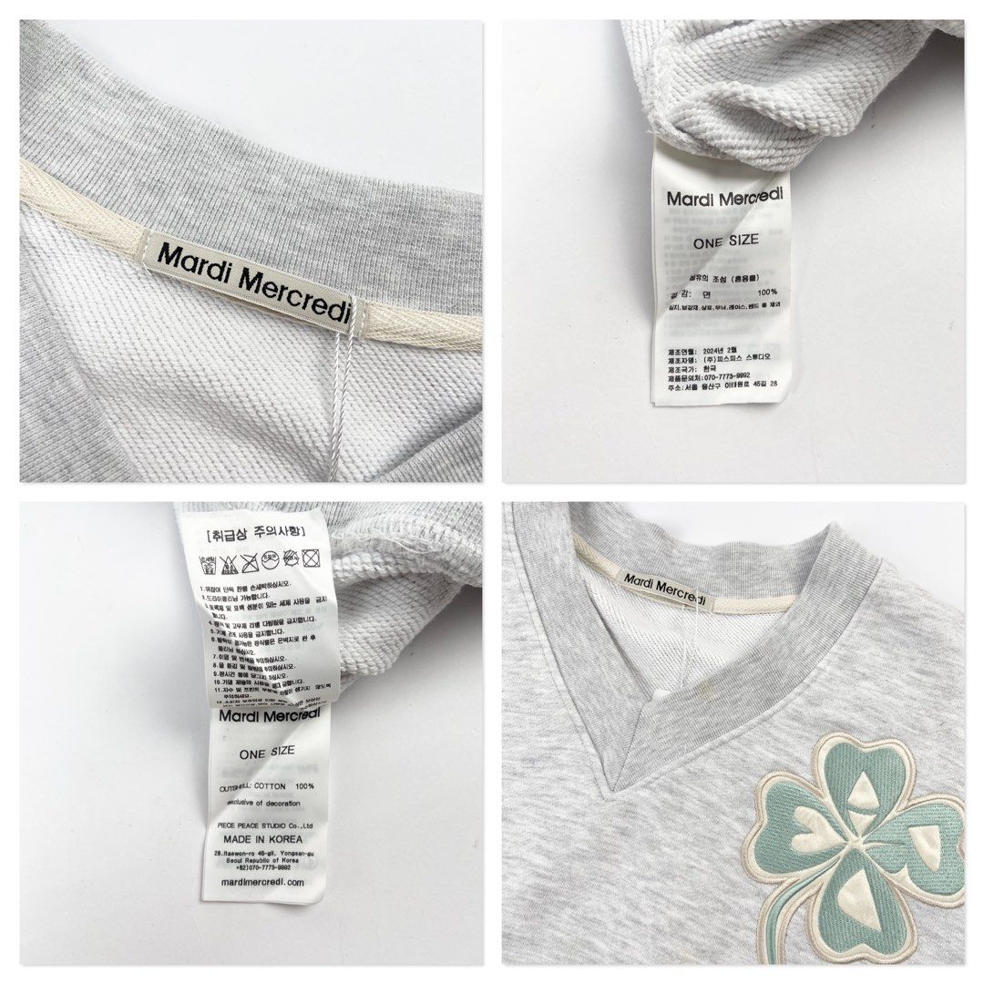 Mardi Mercredi (Category: Coats, Jackets and Outerwear) located in Manila. Submitted by draftdrops (Listing ID 1460318624, Image 2). Description: Crop top,embroidered side patch design and excellent condition Width :21 Length :18 Size:large .