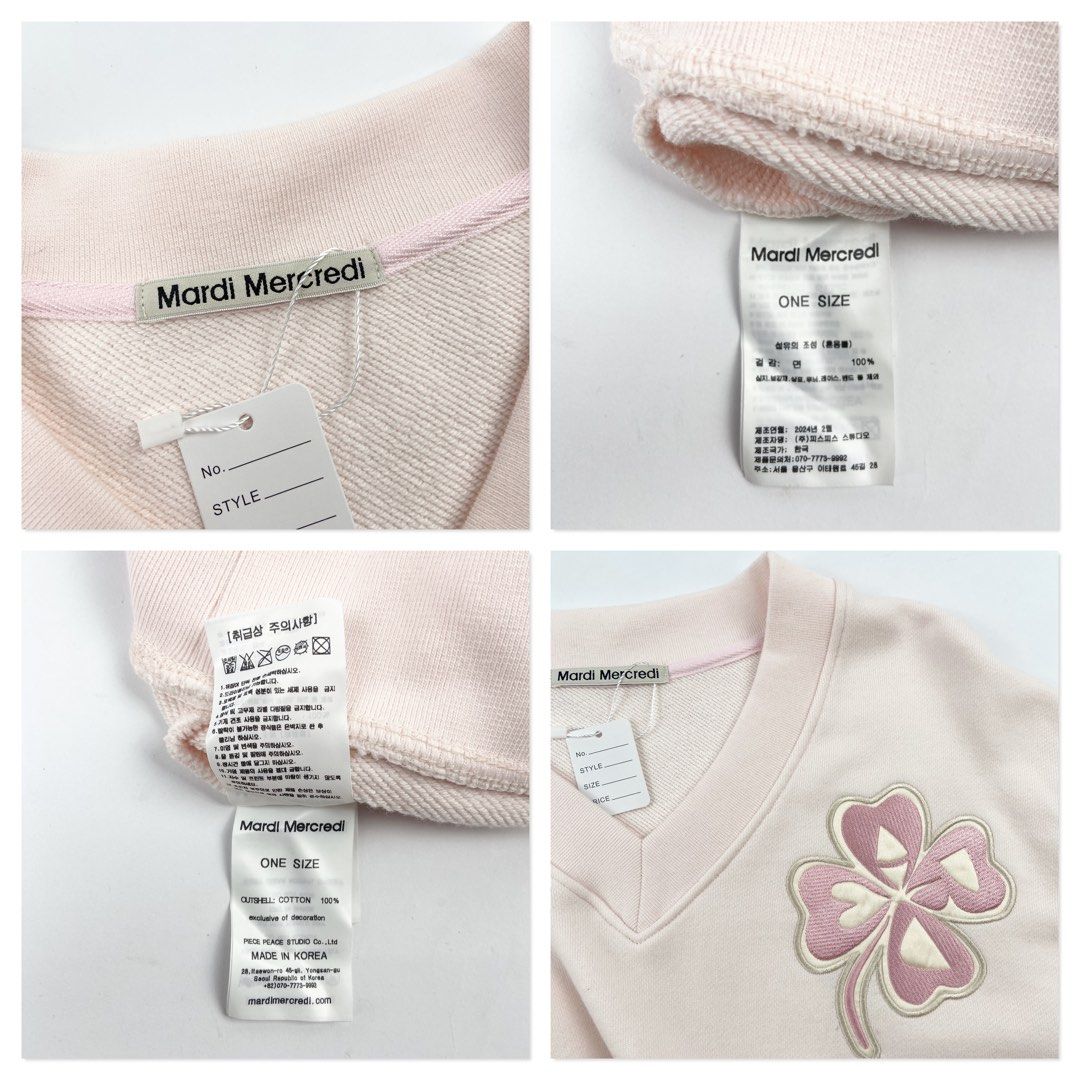Mardi Mercredi (Category: Longsleeves) located in Manila. Submitted by draftdrops (Listing ID 1460391195, Image 2). Description: Crop top, embroidered side patch design and excellent condition Width :22 Length :19 Size:large (Womens).