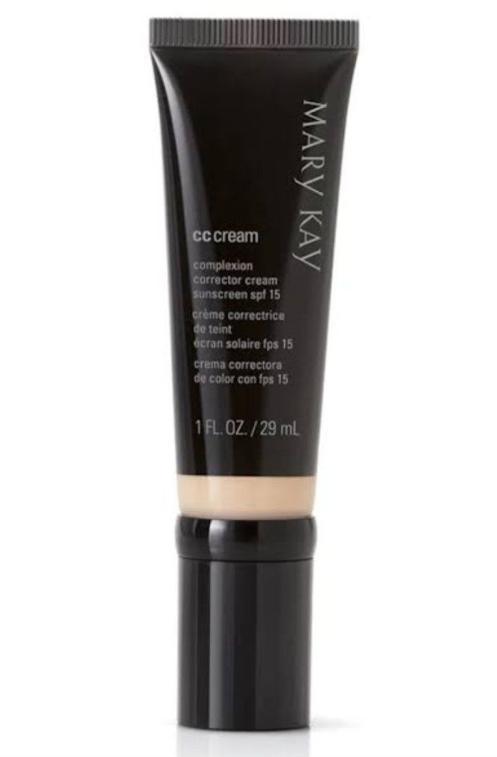 Mary Kay CC Cream Complexion Corrector SPF 15 (Category: Makeup) located in Antipolo. Submitted by ivygarcia (Listing ID 1460445702, Image 1). Description: - Mary Kay CC Cream - Complexion Corrector with SPF 15 - Size: 1 fl. oz. / 29 mL - Ideal for everyday wear - Evens out skin tone - Protects from sun exposure.