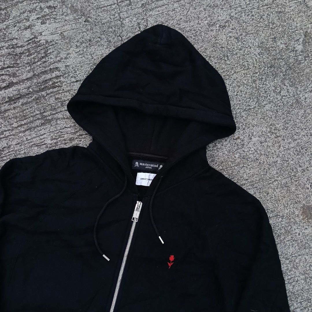 Mastermind "Brightthings" Zip-up Jacket (Category: Coats, Jackets and Outerwear) located in Lucena. Submitted by gaaaaarments.phv3 (Listing ID 1460417262, Image 3). Description: Mastermind "Brightthings" Zip-up Jacket Excellent Condition Need Wash Flaw / Issue : Minor Hairline Cracks on Print Small on tag 19 Width 24 Length 1,180 + Shipping Fee.