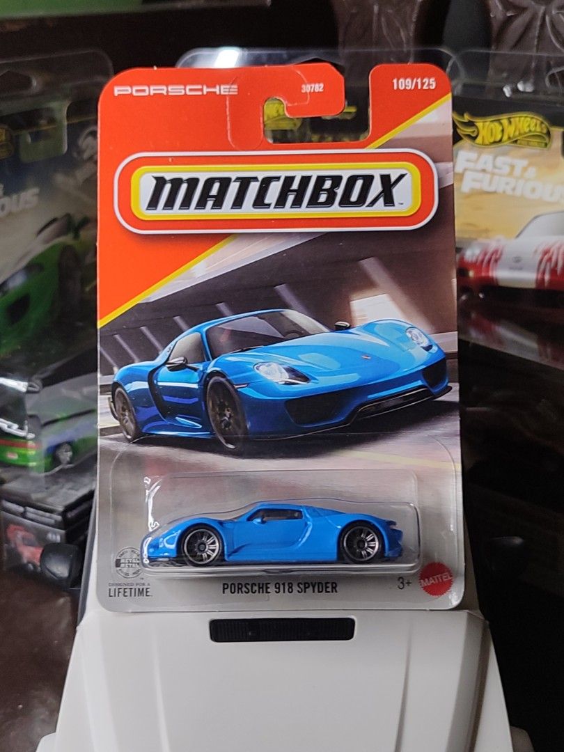 Matchbox Porsche 918 Spyder Blue // 180php (Category: Vehicle & Diecast Models) located in Quezon City. Submitted by edrielgp (Listing ID 1460498271, Image 1). Description: Matchbox Porsche 918 Spyder Blue // 180php Payment - gcash or gotyme Meet up by schedule Location: Wilcon City Center Visayas Ave., Quezon City J&T, LBC & Lalamove - SHIPPING everyday.