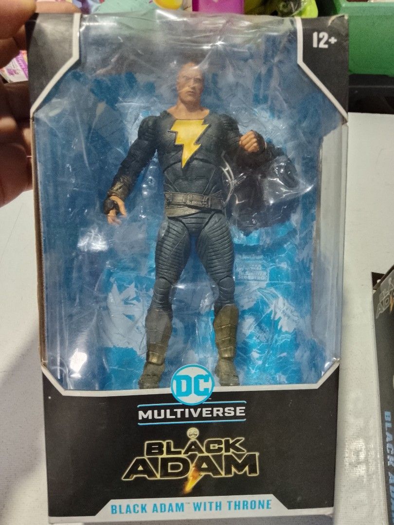 MCF DC Batman-Black Adam-Cyclone (Category: Figurines & Statues) located in San Pedro. Submitted by verge123 (Listing ID 1460408338, Image 1). Description: P 900 BIB (Badbox) Black Adam, base at file card included P1000 Keaton Batman unmasked complete (BIB) open box P750 Cyclone complete BIB authentic MCF bawal sa maselan at maarte.