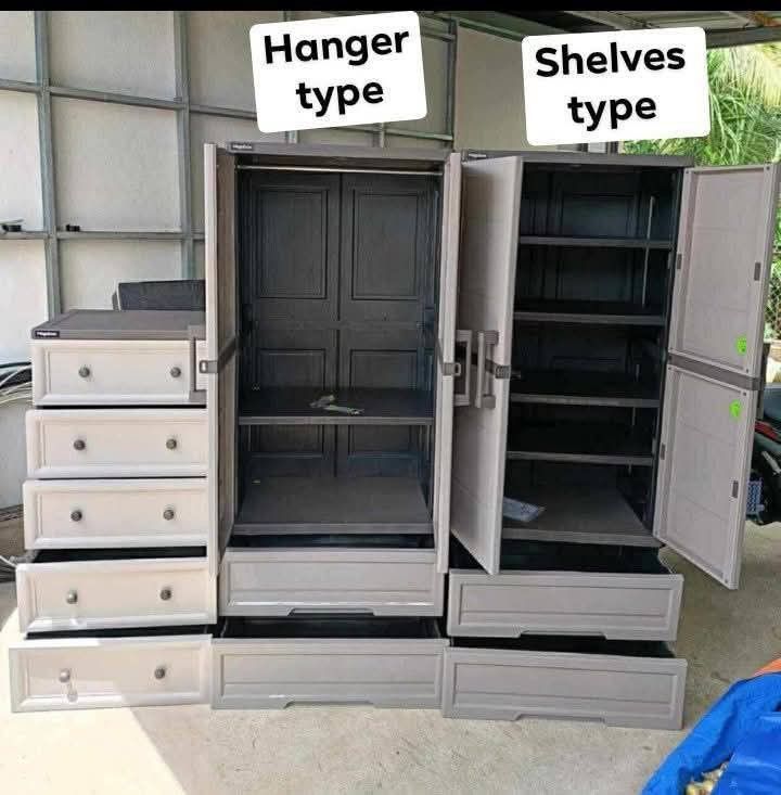 Mega cabinet and mega drawer (Category: Shelves, Cabinets & Racks) located in Manila. Submitted by joydolor (Listing ID 1460310999, Image 1). Description: Mega drawer 3050 Mega slim 1750 Cabinet hanger type 4850 Cabinet shelves type 5050.