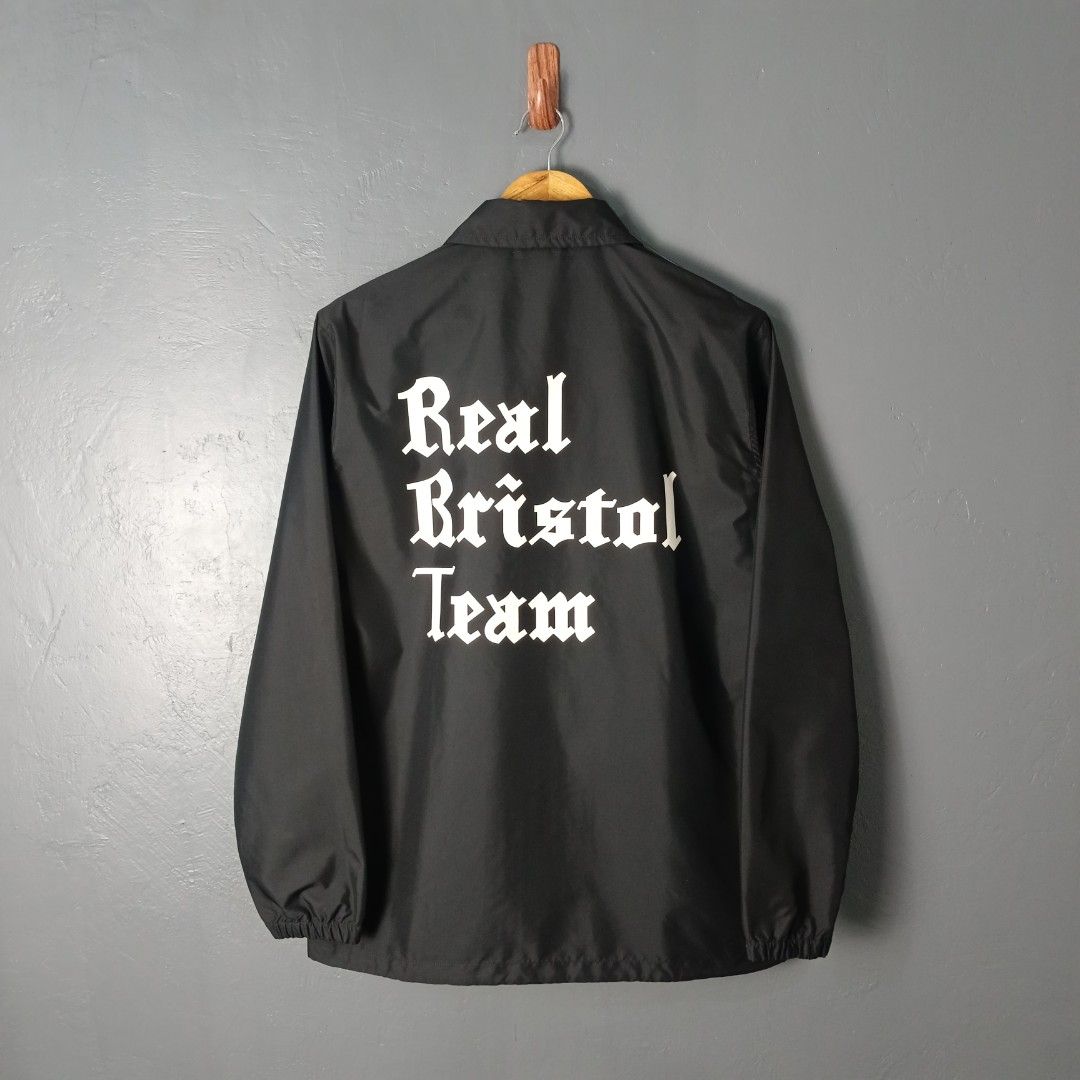 Men's - Soph x Bristol (Category: Coats, Jackets and Outerwear) located in Bacolod City. Submitted by drop.ph (Listing ID 1460407580, Image 3). Description: Sophnet x Bristol Supporter Coach Jacket Authentic *Size S - 21x28 *Excellent cloth *Small pinhole (di gaano halata) *Price: 1,200php *Add SF if outside Bacolod City.