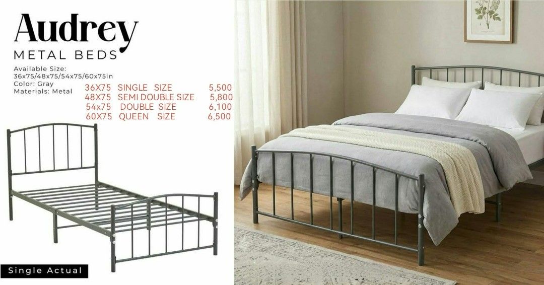 METAL BEDFRAMES (Category: Bed Frames & Mattresses) located in Quezon City. Submitted by homeandfashion (Listing ID 1460464552, Image 3). Description: .