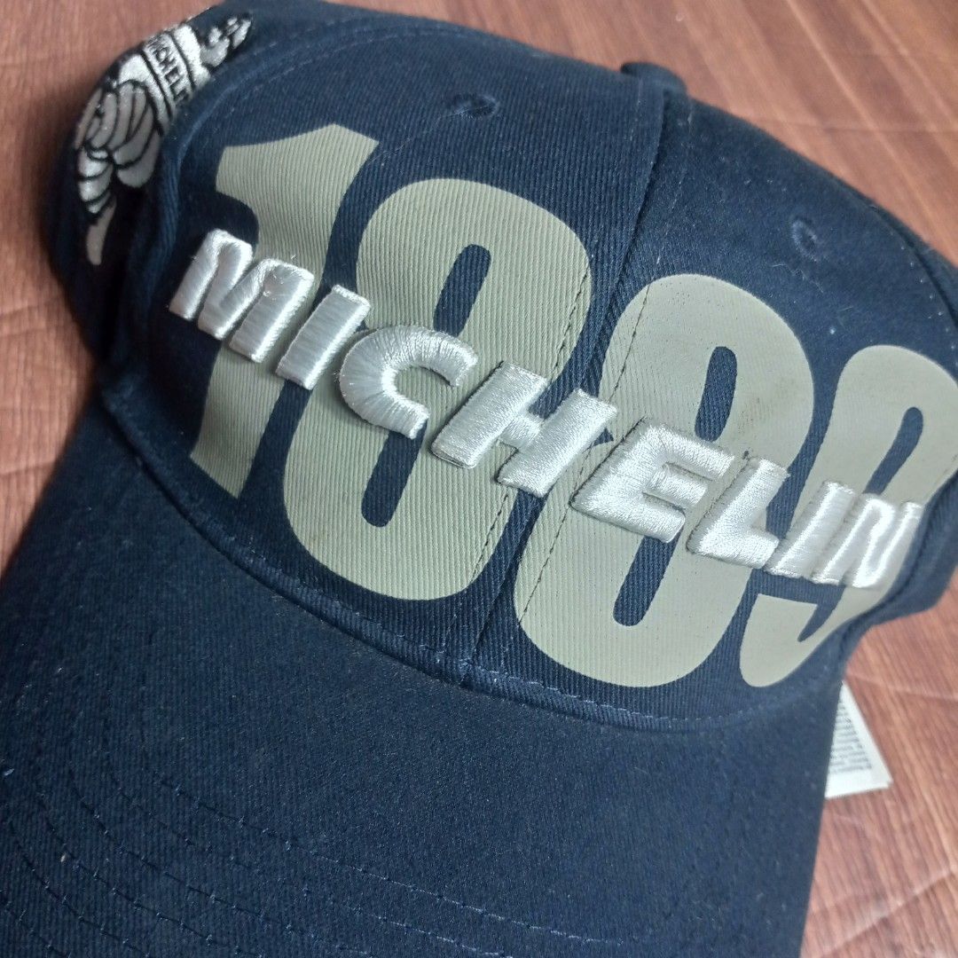 Michelin 1899 Baseball Cap (Category: Caps & Hats) located in Manila. Submitted by pablopresk0. (Listing ID 1460493322, Image 2). Description: - Color: Navy Blue - Features: 'Michelin 1899' embroidery CAP FOR SALE🧢 EXCELLENT CONDITION ✅ MANILA LOCATION 📍 JNT/LBC/LALAMOVE 📦 PM IF INTERESTED 📩.