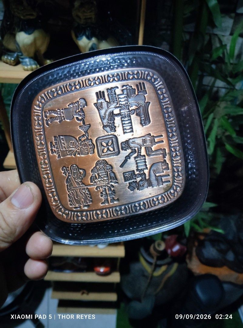 Mid-20th Century Embossed Copper Coaster (Category: Coffee & Tea Tableware) located in Valenzuela. Submitted by mighthor0526 (Listing ID 1460496180, Image 2). Description: Preloved item Payment thru Gcash or Abono by Lalamove rider Delivery by rider or shipping will be shouldered by the buyer Pm me if interested .