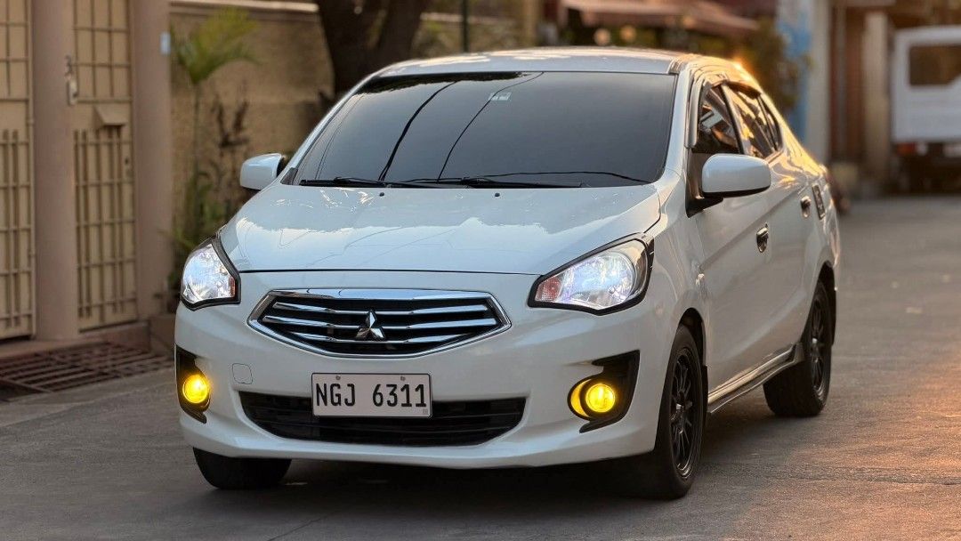 Mitsubishi Mirage G4 Auto (Category: Used Cars) located in Manila. Submitted by cargoskrrt (Listing ID 1460471851, Image 1). Description: 2020s Mitsubishi Mirage G4 GLX A/T Price: 358,000 PHP Financing Downpayment: ₱80k ALL-in (includes chattel mortgage, processing fee and transfer of ownership) Monthly: ₱10,xxx for 48months ₱11,xxx for 36months ₱16,xxx for 24months Approximate amount Year Model: 2019 Variant: GLX Color: Savanna White Mileage: 84