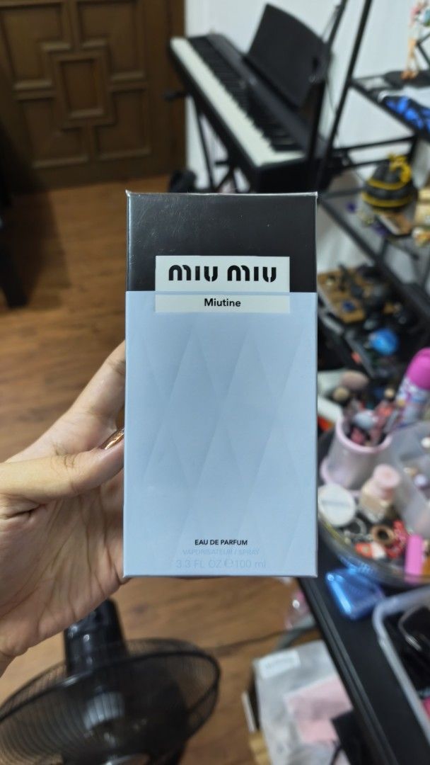 Miu Miu Miutine (Category: Fragrance & Deodorants) located in Manila. Submitted by sab_laureen (Listing ID 1460430660, Image 1). Description: Brand new sealed 💗.
